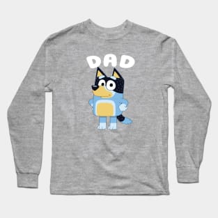 Bluey Dad Simple Vintage Long Sleeve T-Shirt